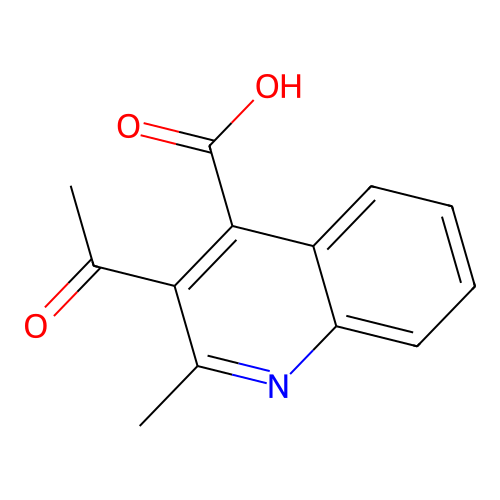 3-Acetyl-2-methylquinoline-4-carboxylic acid structure