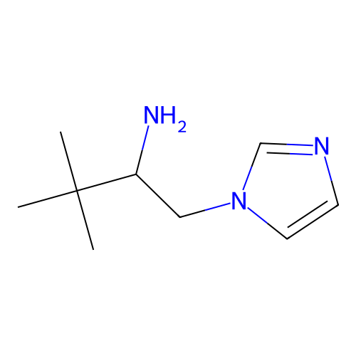 1-(1H-imidazol-1-yl)-3,3-dimethylbutan-2-amine structure
