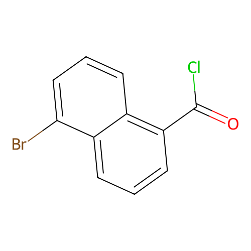5-Bromonaphthalene-1-carbonyl chloride structure