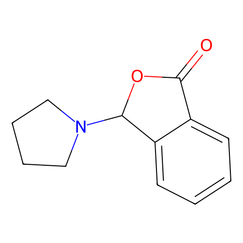 3-(1-Pyrrolidyl)-1(3H)-isobenzofuranone structure