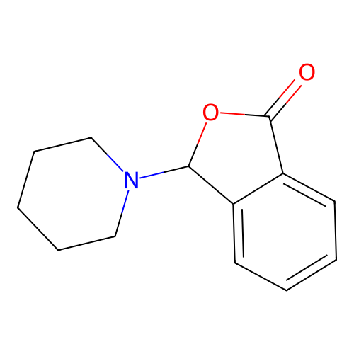 3-(1-piperidinyl)-2-benzofuran-1(3H)-one structure