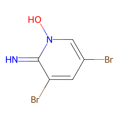 2-氨基-3,5-二溴吡啶N-氧化物 structure