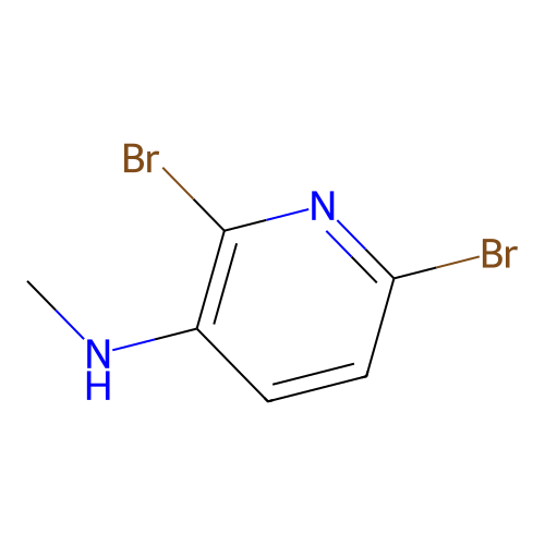 2,6-dibromo-N-methylpyridin-3-amine structure