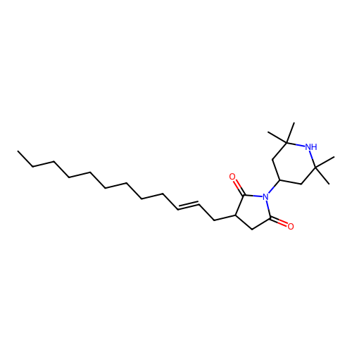 3-(2-Dodecen-1-yl)-1-(2,2,6,6-tetramethyl-4-piperidinyl)-2,5-pyrrolidinedione structure