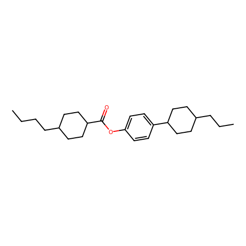 4-(4-Propylcyclohexyl)phenyl 4-butylcyclohexanecarboxylate structure