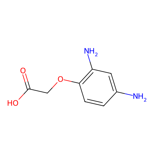 (2,4-Diaminophenoxy)acetic acid structure