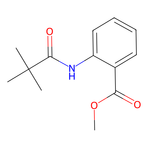 Methyl 2-((2,2-dimethyl-1-oxopropyl)amino)benzoate structure