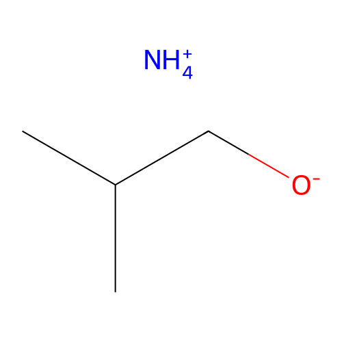 Ammonium 2-methylpropanolate structure