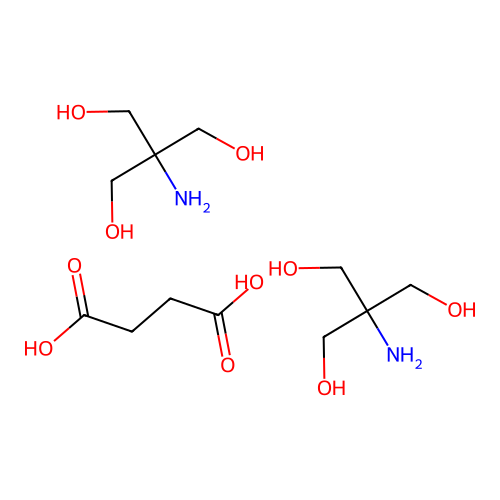 Tris(hydroxymethyl)aminomethane succinate structure