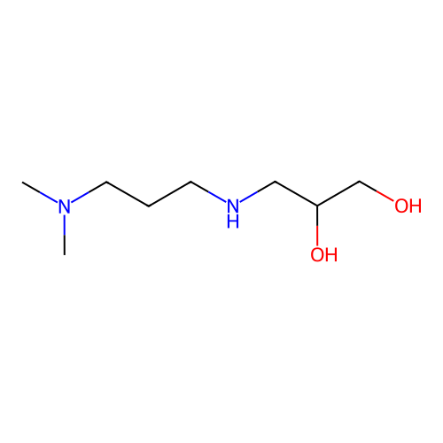 3-((3-(Dimethylamino)propyl)amino)propane-1,2-diol structure