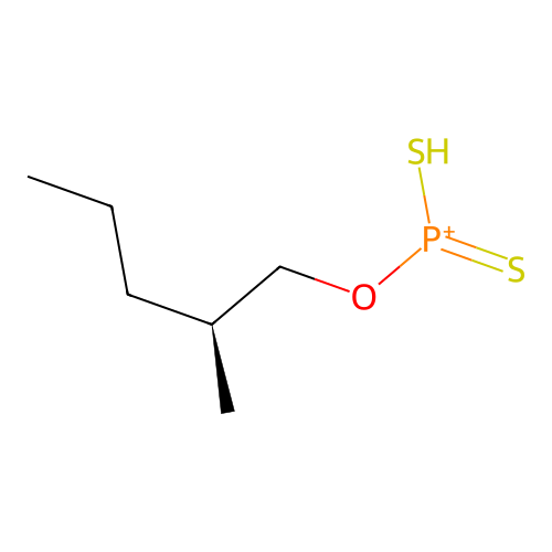 1-Pentanol, 2-methyl-, 1,1'-(hydrogen phosphorodithioate) structure