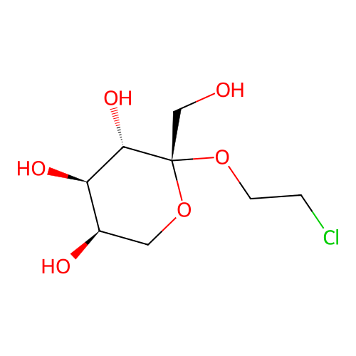 2-Chloroethyl-b-D-fructopyranoside structure