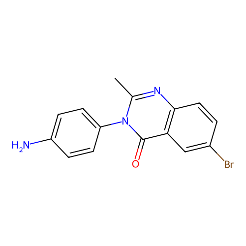 3-(4-Aminophenyl)-6-bromo-2-methyl-4(3H)-quinazolinone structure