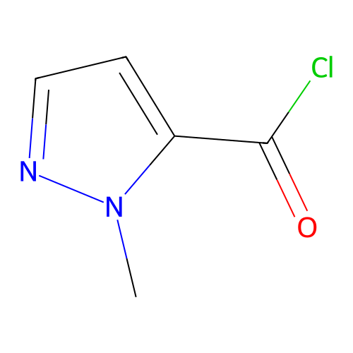 1-methyl-1H-pyrazole-5-carbonyl chloride structure