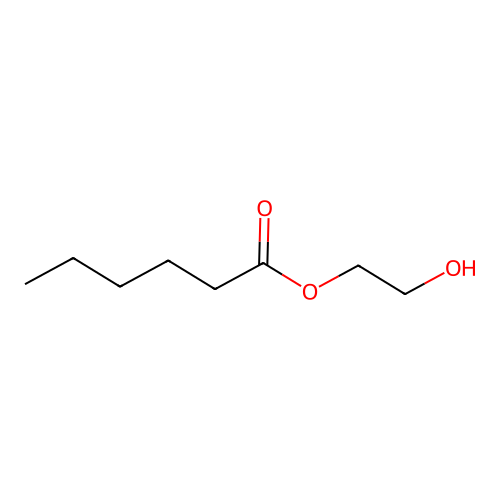 2-Hydroxyethyl hexanoate structure