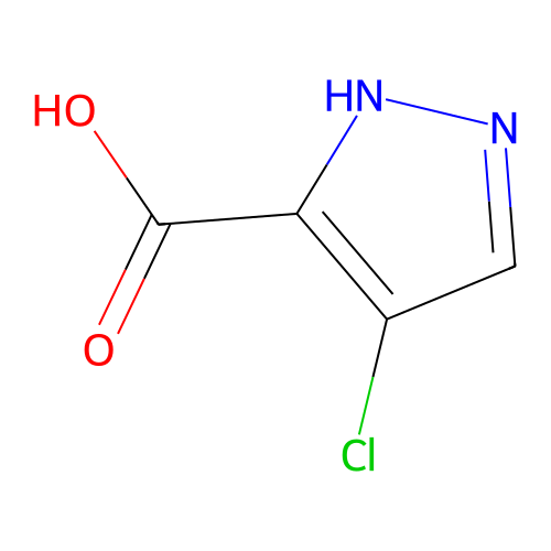 4-Chloro-1H-pyrazole-3-carboxylic acid structure