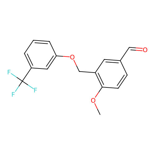 4-Methoxy-3-{[3-(trifluoromethyl)phenoxy]methyl}benzaldehyde structure
