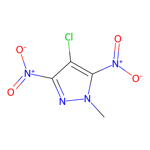 4-Chloro-1-methyl-3,5-dinitro-1H-pyrazole structure