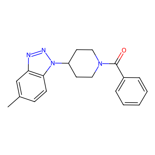[4-(5-Methylbenzotriazol-1-yl)piperidin-1-yl]-phenylmethanone structure