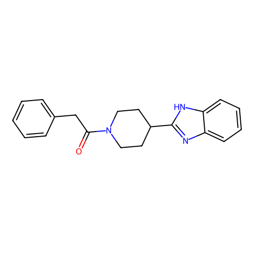 1-[4-(1H-Benzoimidazol-2-yl)-piperidin-1-yl]-2-phenyl-ethanone structure