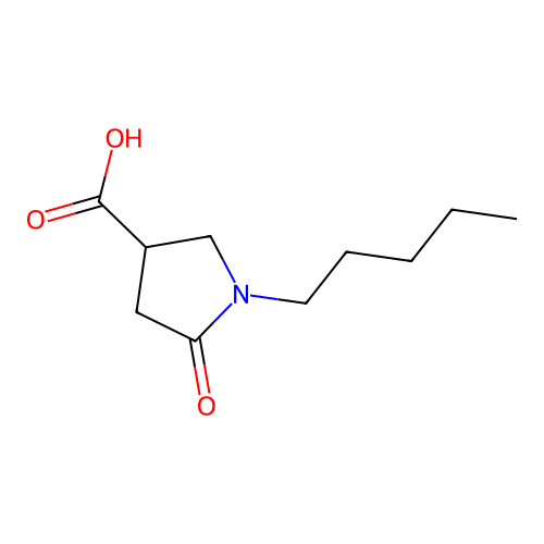 5-Oxo-1-pentylpyrrolidine-3-carboxylic acid structure