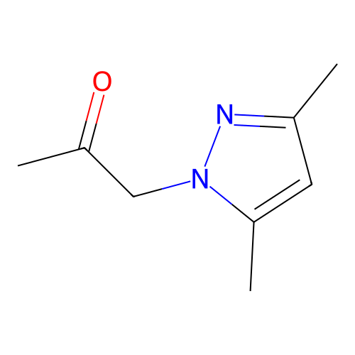1-(3,5-dimethyl-1H-pyrazol-1-yl)acetone structure