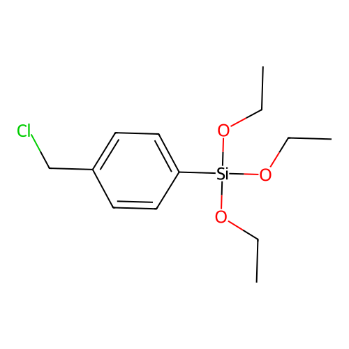 [4-(Chloromethyl)phenyl](triethoxy)silane structure