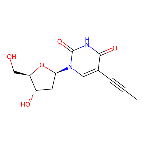 5-(1-Propynyl)-2'-deoxyuridine structure