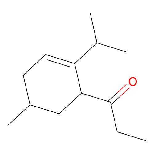 1-(5-Methyl-2-(1-methylethyl)-2-cyclohexen-1-yl)propan-1-one structure