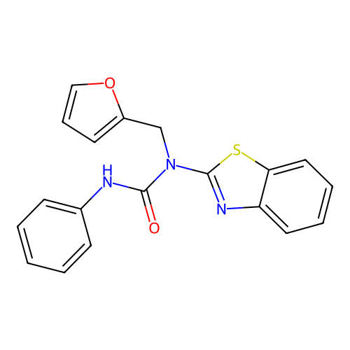 1-(1,3-Benzothiazol-2-yl)-1-(furan-2-ylmethyl)-3-phenylurea structure