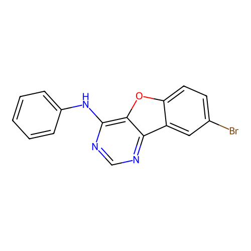 8-bromo-N-phenyl[1]benzofuro[3,2-d]pyrimidin-4-amine structure