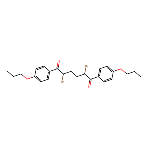 2,5-Dibromo-1,6-bis(4-propoxyphenyl)hexane-1,6-dione structure