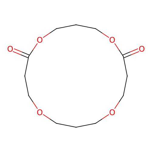 1,5,9,13-Tetraoxacyclohexadecane-2,12-dione structure
