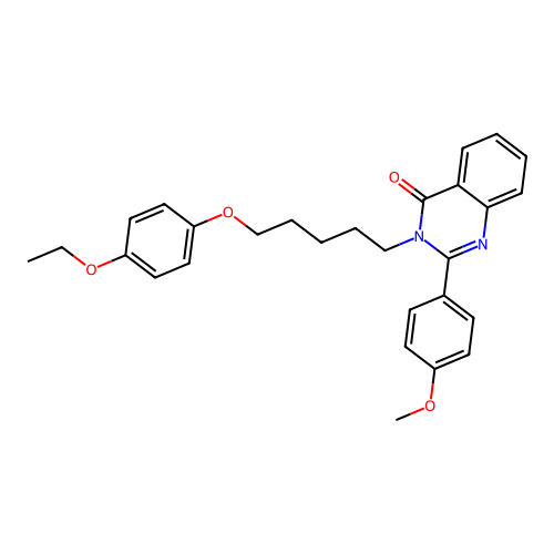 3-(5-(4-ethoxyphenoxy)pentyl)-2-(4-methoxyphenyl)quinazolin-4(3H)-one structure