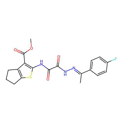 C19H18FN3O4S structure