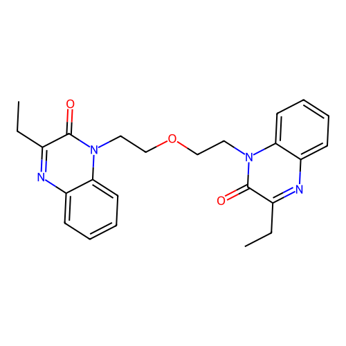 1,5-Bis(3-ethyl-2-oxoquinoxalin-1-yl)-3-oxapentane structure