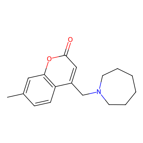 4-(azepan-1-ylmethyl)-7-methyl-2H-chromen-2-one structure