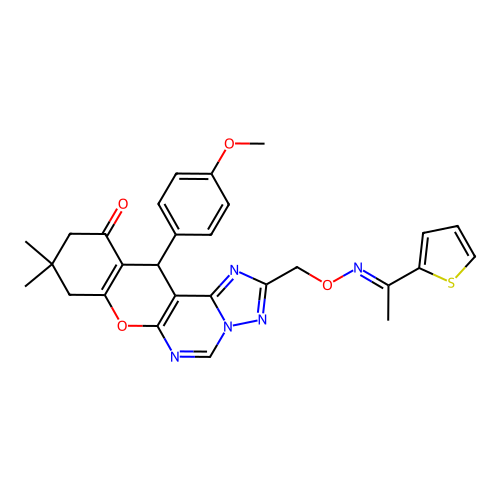 C28H27N5O4S structure