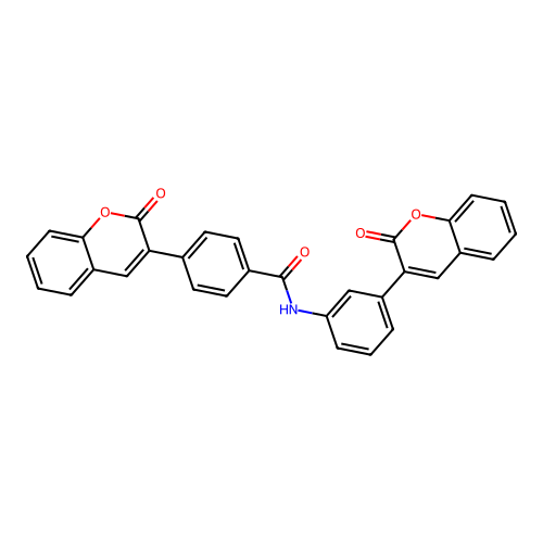 4-(2-oxo-2H-chromen-3-yl)-N-(3-(2-oxo-2H-chromen-3-yl)phenyl)benzamide structure