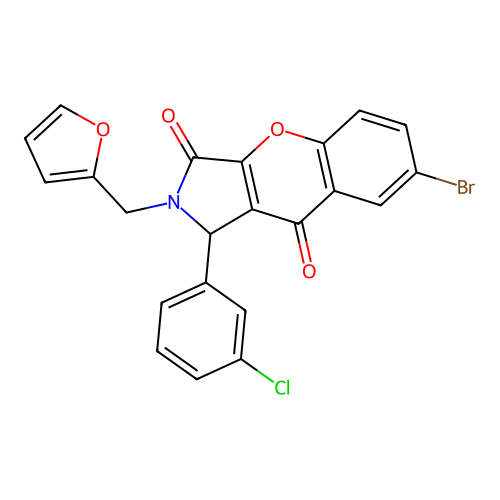 C22H13BrClNO4 structure