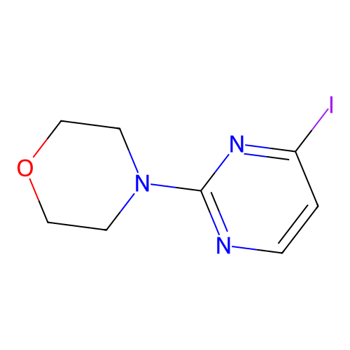 4-(4-Iodopyrimidin-2-yl)morpholine structure