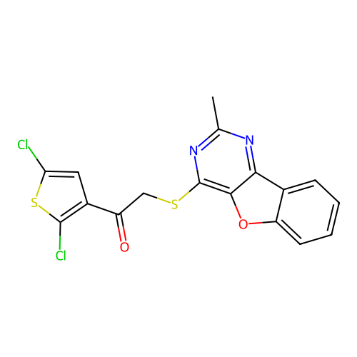 C17H10Cl2N2O2S2 structure