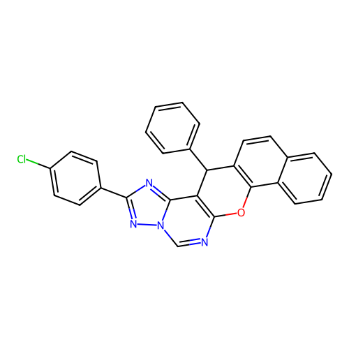 C28H17ClN4O structure