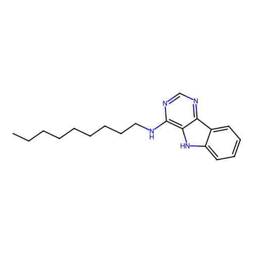 N-nonyl-5H-pyrimido[5,4-b]indol-4-amine structure