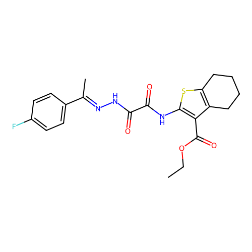 C21H22FN3O4S structure