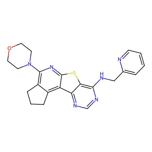 C22H22N6OS structure