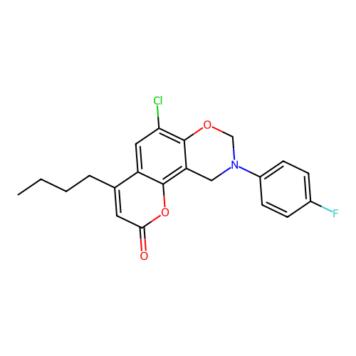 C21H19ClFNO3 structure