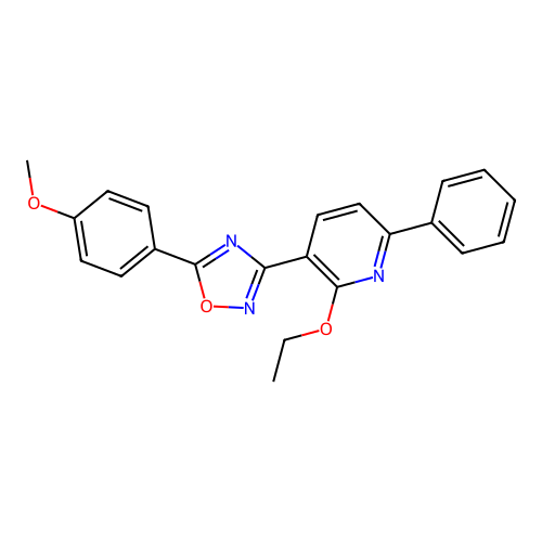 3-(2-Ethoxy-6-phenylpyridin-3-yl)-5-(4-methoxyphenyl)-1,2,4-oxadiazole structure