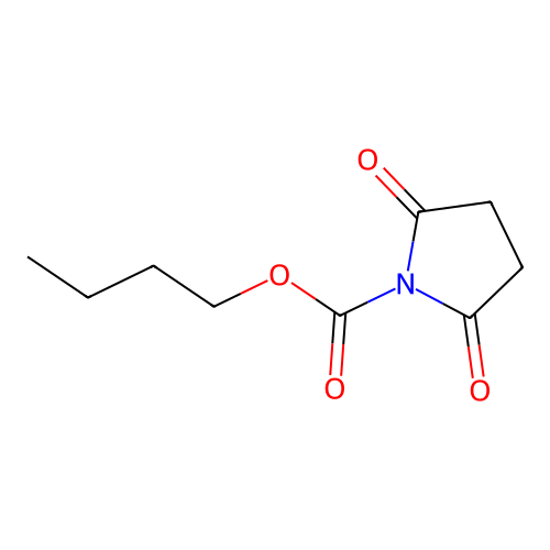 Butyl 2,5-dioxopyrrolidine-1-carboxylate structure