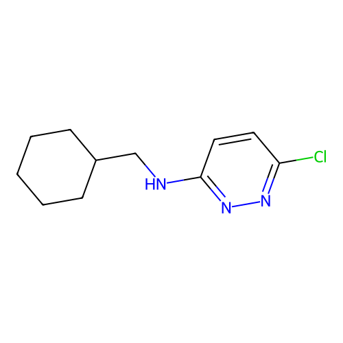 6-chloro-N-(cyclohexylmethyl)pyridazin-3-amine structure